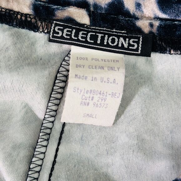 Vintage Y2K Skirt Womens Small Velvet Velour Spotted Pencil Mini Side Slit 90s - Picture 6 of 8